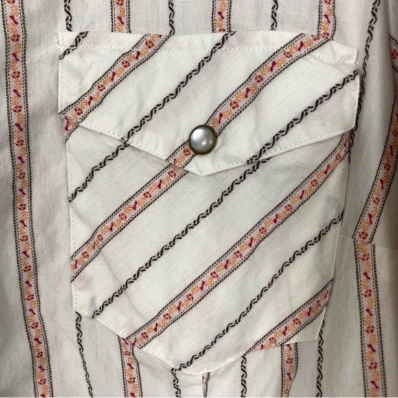 Mixit Vintage Y2K Pearl Snap Western Sequin Embroidered Button-Down Shirt 1X - Picture 16 of 16